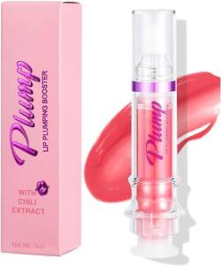 Plump Lip Plumper - Lip Plumping Booster Gloss,Plumper Looking Lips,Lip Plumping Booster Lip Gloss Glossy Lipstick,Long Lasting Smooth Lipstick for Women Girls (1#) von Hehimin