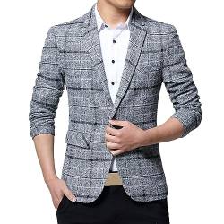 Hehiy Anzugjacke Herren Slim Fit Sakko Modern Blazer üBergrößEn Herren Herren Blazer Winter Hochzeit Anzug Herren Sakko Herren GrüN Tweed S/M/L/XL/XXL/3XL von Hehiy