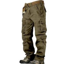 Hehiy Cargo Hose für Männer Jogginghose Herren Baumwolle Arbeitshose Herren Latzhose GrößE 25 Cargohose Herren Stretch Schwarz Chino Hosen Stretch MäNner von Hehiy