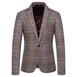 Hehiy Herren Blazer Slim Fit Jacket AnzüGe FüR Herren Blazer Herren Sportlich Esprit Anzug Hose Sakko Herren Schwarz Regular Fit für Jugendliche zum Schulanfang von Hehiy