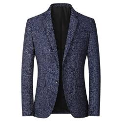 Hehiy Herren Blazer Slim Fit Jacket AnzüGe & Sakkos FüR Herren Blazer Herren Slim Fit Schwarz Sport Anzug Sakko Herren Regular Fit für Arbeit,Party,Business von Hehiy