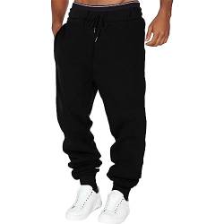 Hehiy Herren Cargohose Lang Baumwolle Jogginghose Casual Loose Fit Sweatpants Mit Tasche Männer Sweathosen Sporthose Herren Trainingshose Herren 3/4 FüR Dinnerpartys/Arbeit von Hehiy