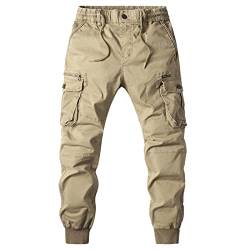 Hehiy Herren Hosen Cargo Sporthose Casual Freizeithose Elastische Taille Hose Slim Fit Trainingshose Hose Herren Cargohose Herren Schwarz Security Hose Herren Cargo Baggy Hosen Chino MäNner von Hehiy