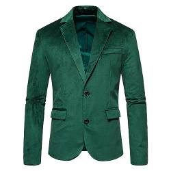 Hehiy Herren Sakko Slim Fit Anzugjacke Herren Sakko Anzug-Jackett Blazer Herren Blazer Samt GrüN Herren Anzug Schwarz Sakko Herren Sportlich Baumwolle für Business Hochzeit Freizeit von Hehiy