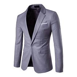 Hehiy Herren Sakko Slim Fit Anzugjacke Sakko Herren Regular Fit Samt Blazer Herren AnzüGe & Sakkos FüR Herren Sakko Herren Blau Kariert für Arbeit,Party,Business von Hehiy