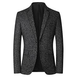 Hehiy Sakko Herren Regular Fit Blazer Jackett Herren Winter Blazer Herren Schwarz AnzüGe AnzüGe Und Sakkos FüR Herren Herrenanzug von Hehiy