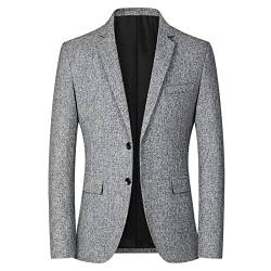 Hehiy Sakko Herren Slim Fit Anzugjacke Sakko Herren Schwarz Tweed Blazer Herren Braun Herren Sakko Sportlich Sakko Herren Schwarz Regular Fit S/M/L/XL/XXL/3XL von Hehiy