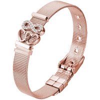 Heideman Armband Milanaise rosegold (Armband, inkl. Geschenkverpackung), mit Charms "Herzchen" und "Unendlichkeitszeichen von Heideman