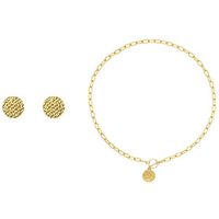 Heideman Collier Set Lucy goldfarben (inkl. Geschenkverpackung), Geschenkset Damen mit Halskette und Ohrring von Heideman