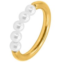 Heideman Fingerring Enya goldfarben (Ring, 1-tlg., inkl. Geschenkverpackung), Perlenring für Frauen von Heideman