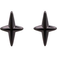 Heideman Paar Ohrstecker Sula schwarz farben (Ohrringe, inkl. Geschenkverpackung), Kreuz von Heideman