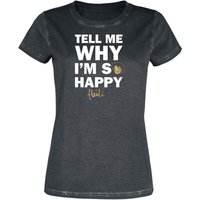 Heidi T-Shirt - Why I'm So Happry - S bis XXL - für Damen - Größe L - schwarz  - EMP exklusives Merchandise! von Heidi