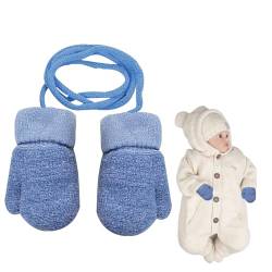 Newborn Baby Handschuhe,Fäustlinge Baby Neugeborene,Gummee Baby Socken 0-6 Monate,Winter Handschuhe Fäustlinge Kleinkinder für 0-3 Jahre,Winterhandschuhe Kinder,kratzfäustlinge,Mit Schnur Handwärmer von HeigeSeng