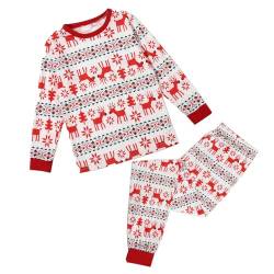 Heikoeco® Weihnachtspyjama Schlafanzug Familie Set Weihnachtsmodelle langärmelige Hosen Herbst und Winter Neue Männer und Frauen (DE/NL/SE/PL, Alphanumerisch, M, Regular, Regular, Kind) von Heikoeco