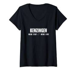 Damen Kenzingen Stadt Meine Liebe Kenzingen T-Shirt mit V-Ausschnitt von Heimatstadt Sprüche und Designs