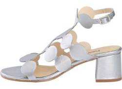 Sandalette HEINE Gr. 42, silberfarben Damen Schuhe Sandaletten von Heine