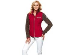 Shirtjacke HEINE "Sweatjacke" Gr. 40, rot Damen Shirts Jersey von Heine