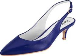 Slingpumps HEINE Gr. 42, blau (royalblau) Damen Schuhe Riemchenpumps von Heine