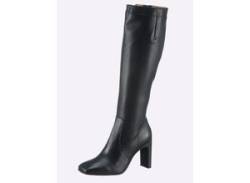 Stiefel HEINE Gr. 40, schwarz Damen Schuhe Lederstiefel von Heine