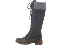 Stiefel HEINE Gr. 41, grau Damen Schuhe Schnürstiefel Reißverschlussstiefel von Heine