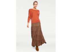Strickpullover HEINE "Oversized Pullover" Gr. 40/42, orange (mandarin) Damen Pullover Kaschmir von Heine