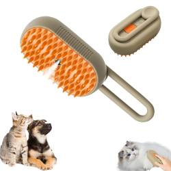 Steamy Cat Brush, 3in1 Steam Cat Brush, Cat Steamy Brush with Swivel Handle, Cat Spray Massage Comb with Water Tank, Cat Grooming Brush, Ideal for Massages, Treatments, Eliminate Flying Hair (B) von Hekasvm