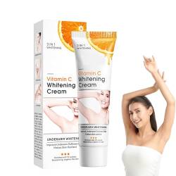 Whitening Cream Vitamin C, Skincare Cream Für alle Hauttypen, Aufhellende Gel Anti-Dark Spot Gel für Knie, Ellbogen, Empfindliche und Private Bereiche (A) von Hekasvm