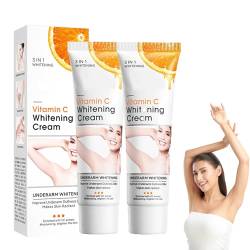 Whitening Cream Vitamin C, Skincare Cream Für alle Hauttypen, Aufhellende Gel Anti-Dark Spot Gel für Knie, Ellbogen, Empfindliche und Private Bereiche (B) von Hekasvm