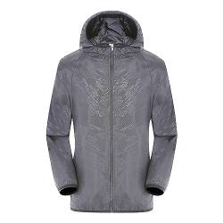 Hekbaep Regenjacke Damen Wasserdicht Atmungsaktiv Regenmantel Damen Windbreaker Lang Übergangsjacke Leichte Jacke mit Kapuze Frauen Regenparka Outdoorjacke Regenponcho für Regenzeit (S-4XL) von Hekbaep