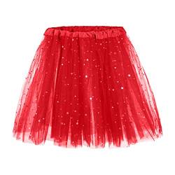 Hekbaep Warehouse Deal Damen Tüllrock Tutu 50er Rockabilly Petticoat Ballet Firt Tulle Tanzkleid Unterkleid Karneval Kostüm Festliche Tüll Crinoline Petticoat für Rockabilly Kleid von Hekbaep