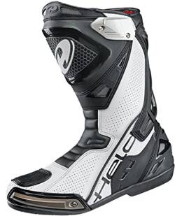 Held Epco II Motorradstiefel (Black/White,43) von Held