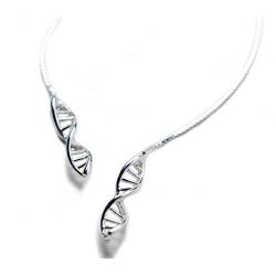 Helen de Lete Fashion DNA 3D 925 Sterling Silber Ohrringe von Helen de Lete