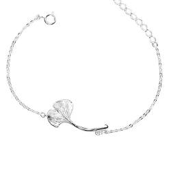 Helen de Lete Original Ginkgo Blatt 925 Sterling Silber Armband von Helen de Lete