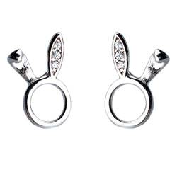 Helen de Lete S925 Sterling Silber Hase Ohr Ohrstecker von Helen de Lete