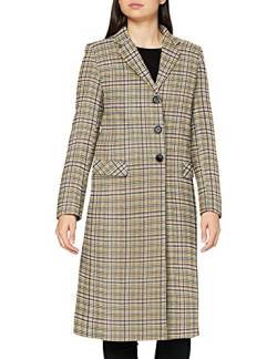 Helene Berman Damen College Coat Wollmischungs-Mantel, Mustard/Green/Pink/White, L von Helene Berman