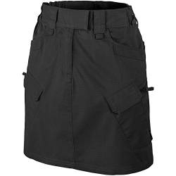 Helikon Damen Urban Taktischer Rock Schwarz Polybaumwolle Ripstop Größe 28/32 von Helikon-Tex