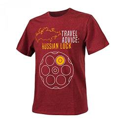 Helikon-Tex T-Shirt (Travel Advice: Russian Luck) - Melange Red von Helikon-Tex