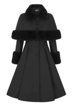 Hell Bunny Capulet Coat Frauen Mantel schwarz XL von Hell Bunny