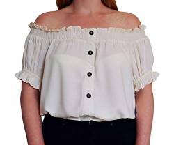 Hell Bunny Ivory Soledad Top Bluse L von Hell Bunny