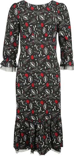 Hell Bunny Lilth Maxi Dress Frauen Langes Kleid Multicolor XL von Hell Bunny