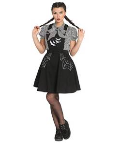 Hell Bunny Miss Muffet Pinafore Dress Frauen Kurzes Kleid schwarz L von Hell Bunny