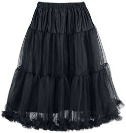 Hell Bunny Polly Petticoat Frauen Mittellanger Rock schwarz XL-XXL von Hell Bunny