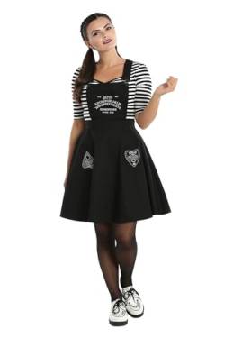 Hell Bunny Women Samara Short Pinafore Dress XS von Hell Bunny