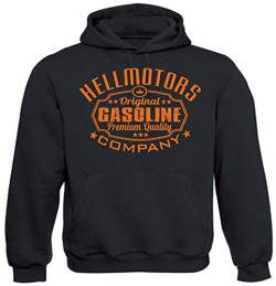 Gasoline Kapuzenpullover V8 Herren Hoodie (Orange, XL) von Hellmotors