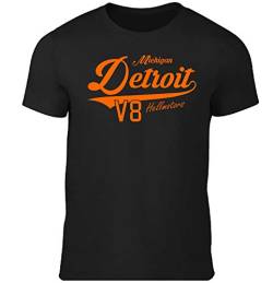 Hellmotors Detroit Oldschool Männer T-Shirt Hot Rod V8 (XXL) von Hellmotors