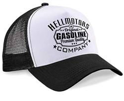 Hellmotors Gasoline Unisex Trucker Cap Oldschool Kappe von Hellmotors