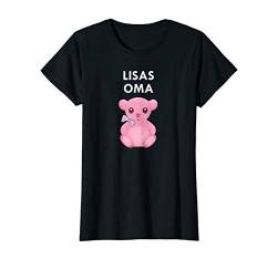 Damen Lisas Oma Individuelles Design für Großmütter von Enkelinnen T-Shirt von Hello Spark Apparel