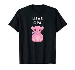 Herren Opa Baby Lisa | Individuelles T Großväter von Enkelinnen T-Shirt von Hello Spark Apparel