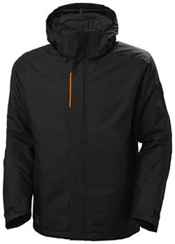 Helly-Hansen Kensington Isolierte Winterjacken für Herren mit leichter, atmungsaktiver, wasserdichter Isolierung, abnehmbarer Kapuze, 911 Schwarz, 4XL von Helly-Hansen