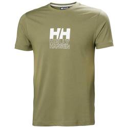 Helly Hansen Men's CORE Graphic T T-Shirt, 422 LAV Green, L von Helly Hansen